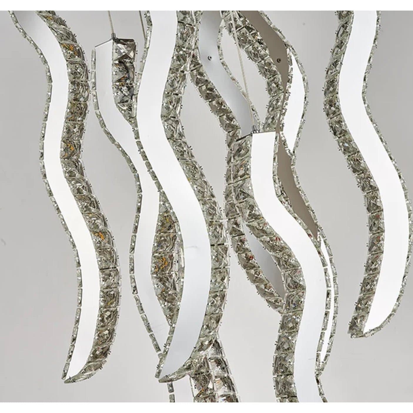 Crystal Wave Light Fixture - HER Home Design Boutique